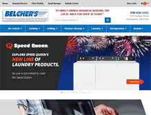 Tablet Screenshot of belcherappliance.com